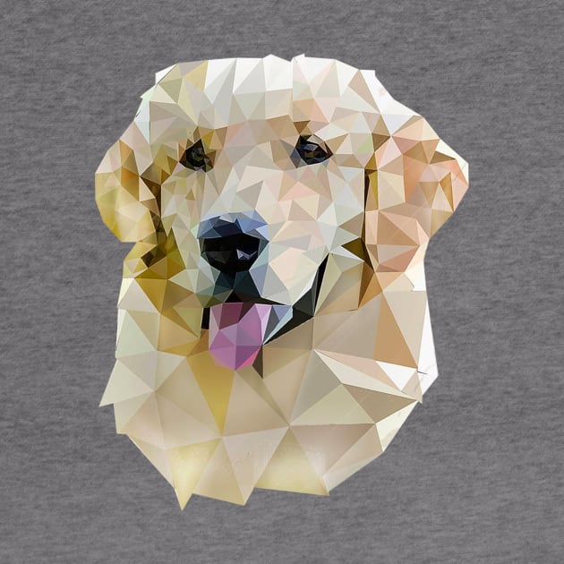 Golden Retriever (Low Poly) by lunaroveda